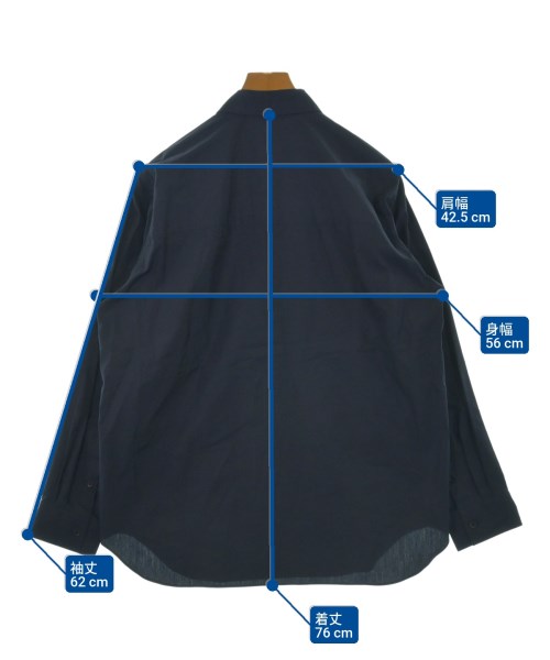 ATON（エイトン）カジュアルシャツ 紺 サイズ:4(XL位) メンズ/2200651203050