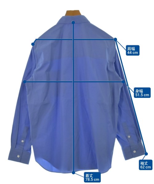 ATON（エイトン）カジュアルシャツ 青 サイズ:4(XL位) メンズ/2200651203067