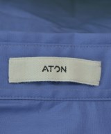 ATON（エイトン）カジュアルシャツ 青 サイズ:4(XL位) メンズ/2200651203067