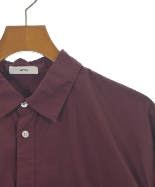 ATON（エイトン）カジュアルシャツ 赤 サイズ:4(XL位) メンズ/2200651203074