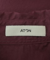ATON（エイトン）カジュアルシャツ 赤 サイズ:4(XL位) メンズ/2200651203074