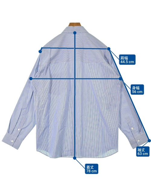 ATON（エイトン）カジュアルシャツ 青 サイズ:4(XL位) メンズ/2200651203081