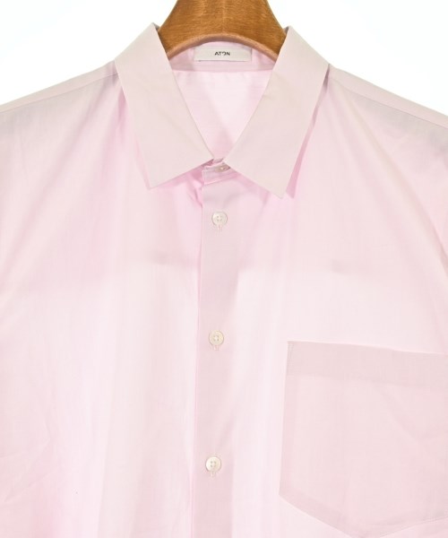 ATON（エイトン）カジュアルシャツ ピンク サイズ:4(XL位) メンズ/2200651203098