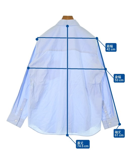 ATON（エイトン）カジュアルシャツ 青 サイズ:2(M位) メンズ/2200651203104