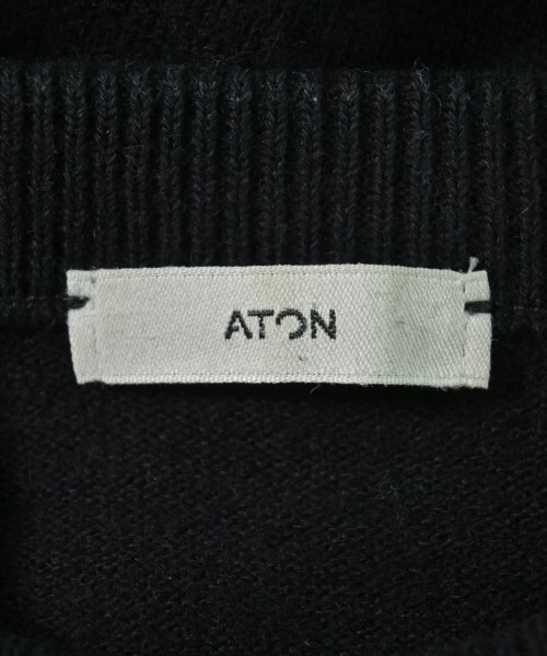 ATON（エイトン）ニット・セーター 黒 サイズ:02(M位) メンズ/2200651853019