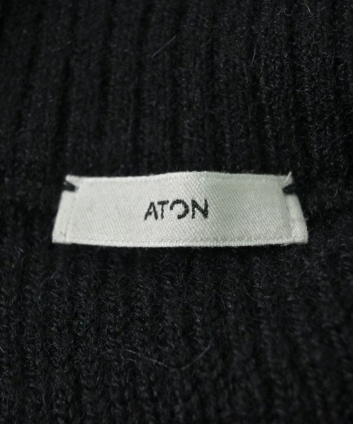 ATON（エイトン）ニット・セーター 黒 サイズ:04(XL位) メンズ/2200651853026