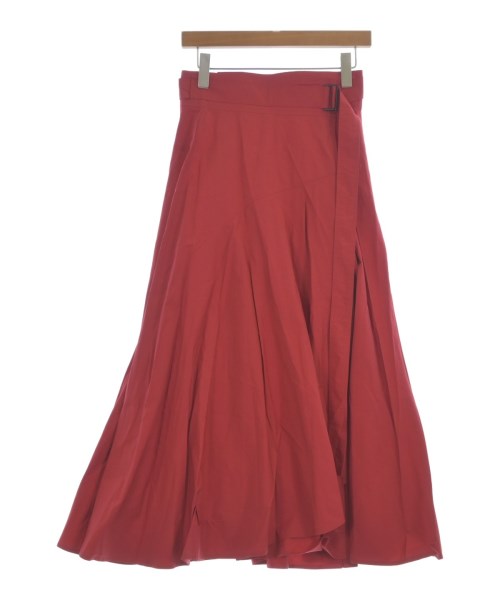 ATON(エイトン)ロング・マキシ丈スカート 赤 サイズ:2(M位)/2200643117112