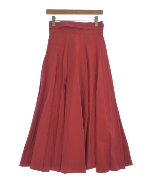 ATON（エイトン）ロング・マキシ丈スカート 赤 サイズ:2(M位) レディース/2200643117112