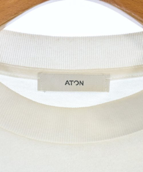 ATON（エイトン）Tシャツ・カットソー 白 サイズ:2(M位) レディース/2200650380028