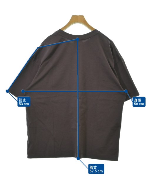 ATON（エイトン）Tシャツ・カットソー 茶 サイズ:06(XXL位) メンズ/2200652423020