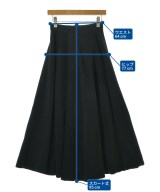 ATON（エイトン）ロング・マキシ丈スカート 黒 サイズ:1(S位) レディース/2200652477016