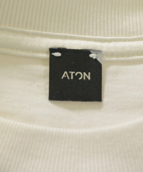 ATON（エイトン）Tシャツ・カットソー 白 サイズ:00(XXS位) レディース/2200645934052
