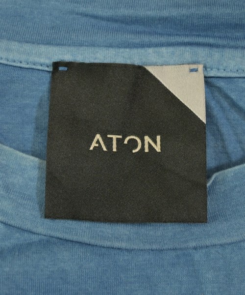 ATON（エイトン）Tシャツ・カットソー 青 サイズ:4(XL位) メンズ/2200700016259