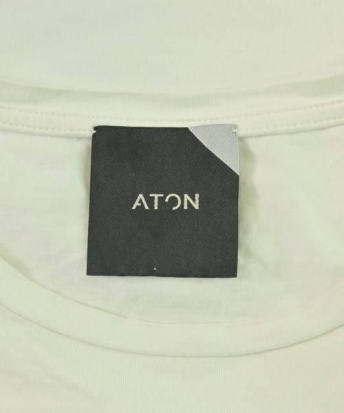 ATON（エイトン）Tシャツ・カットソー 白 サイズ:02(M位) レディース/2200701670191