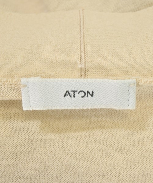 ATON（エイトン）カーディガン ベージュ サイズ:02(M位) レディース/2200700348046