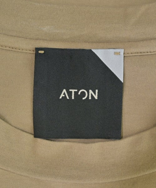 ATON（エイトン）Tシャツ・カットソー ベージュ サイズ:02(S位) メンズ/2200702924026