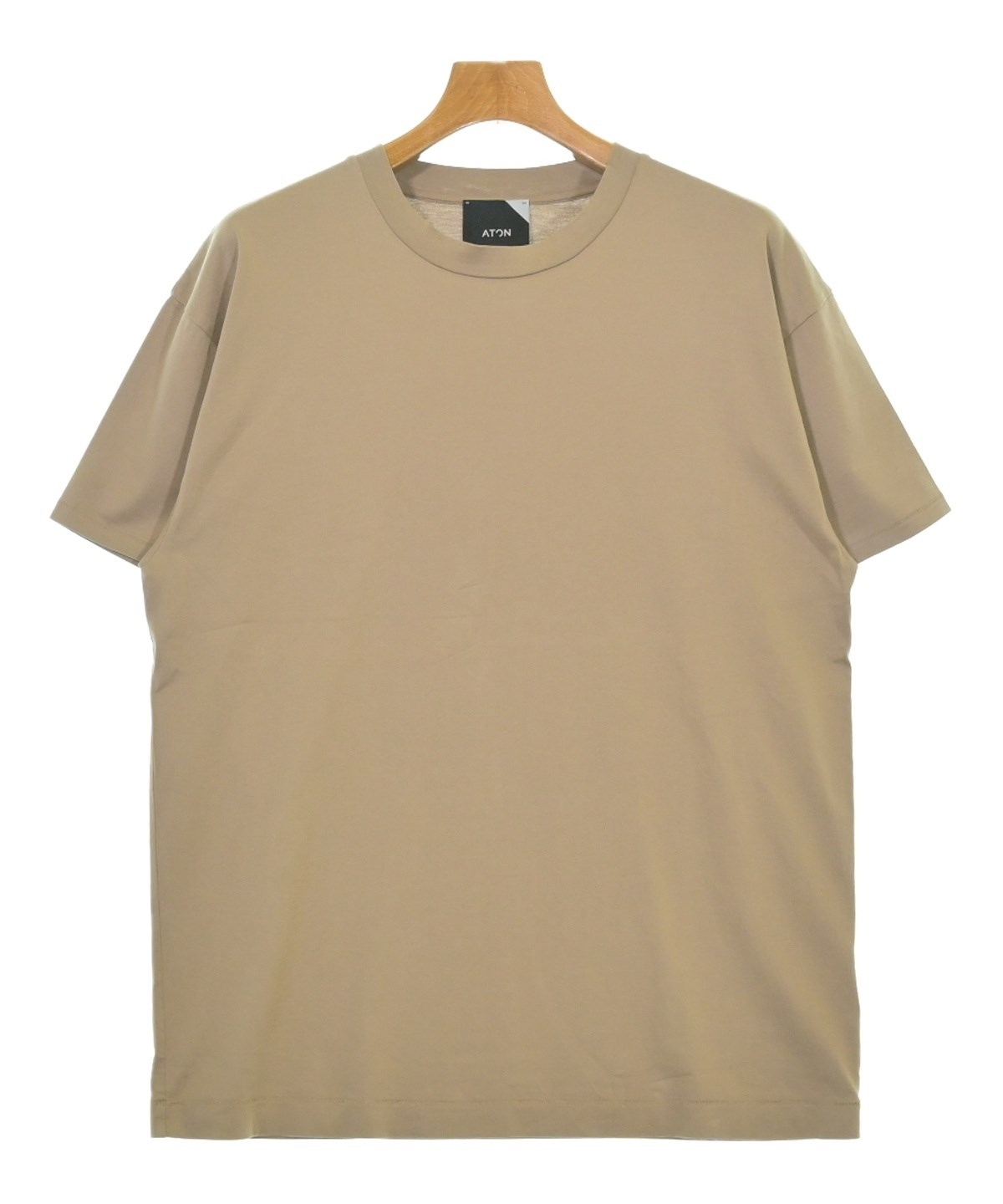 ATON（エイトン）Tシャツ・カットソー ベージュ サイズ:02(S位) メンズ