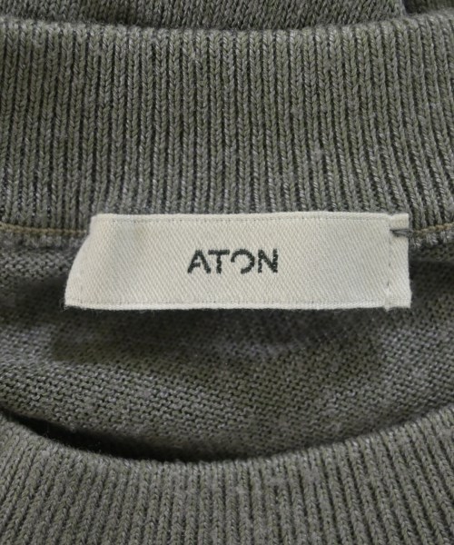 ATON（エイトン）ニット・セーター グレー サイズ:2(M位) メンズ/2200702926037