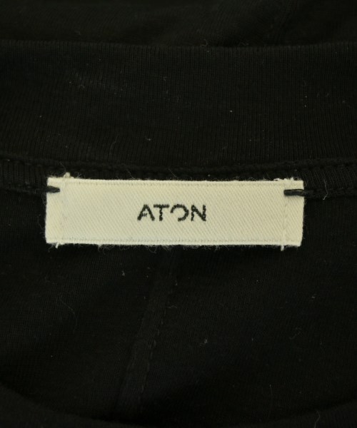 ATON（エイトン）Tシャツ・カットソー 黒 サイズ:1(S位) レディース/2200703333032
