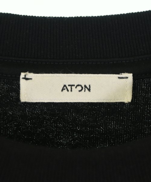 ATON（エイトン）Tシャツ・カットソー 黒 サイズ:4(XL位) メンズ/2200687576043