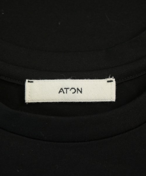 ATON（エイトン）Tシャツ・カットソー 黒 サイズ:02(M位) レディース/2200687576050