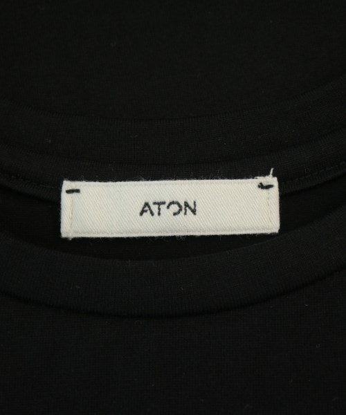 ATON（エイトン）Tシャツ・カットソー 黒 サイズ:02(M位) レディース/2200687576128