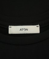 ATON（エイトン）Tシャツ・カットソー 黒 サイズ:02(M位) レディース/2200687576128