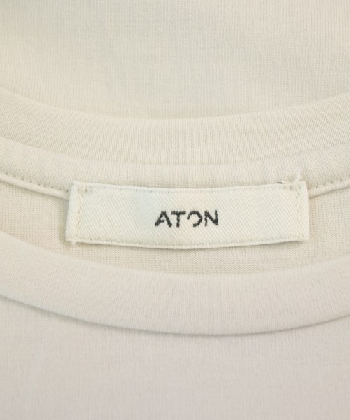 ATON（エイトン）Tシャツ・カットソー 白 サイズ:02(M位) レディース/2200687576135