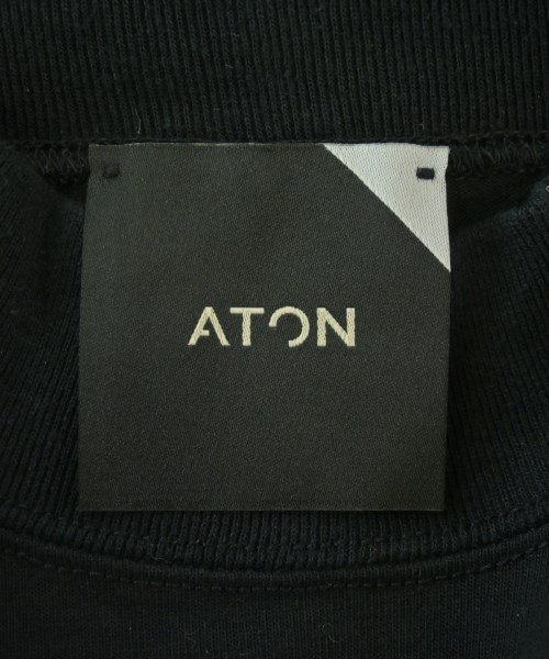 ATON（エイトン）Tシャツ・カットソー 黒 サイズ:2(M位) レディース/2200701045043