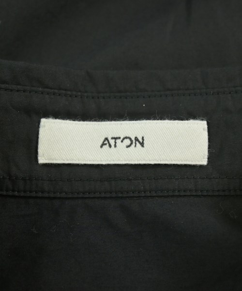 ATON（エイトン）カジュアルシャツ 黒 サイズ:4(XL位) メンズ/2200704294035