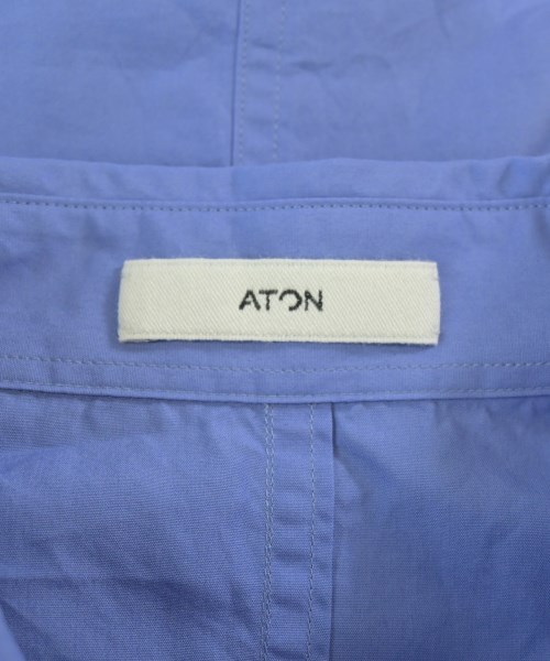ATON（エイトン）カジュアルシャツ 青 サイズ:2(M位) メンズ/2200704294066