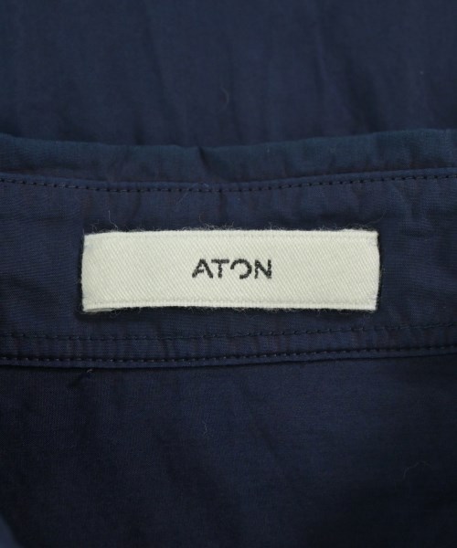 ATON（エイトン）カジュアルシャツ 紺 サイズ:4(XL位) メンズ/2200704294073