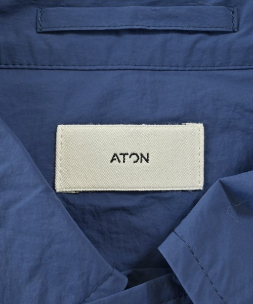 ATON（エイトン）ステンカラーコート 紺 サイズ:2(M位) メンズ/2200704294134