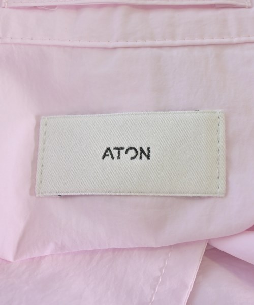 ATON（エイトン）ステンカラーコート ピンク サイズ:2(M位) メンズ/2200704294158