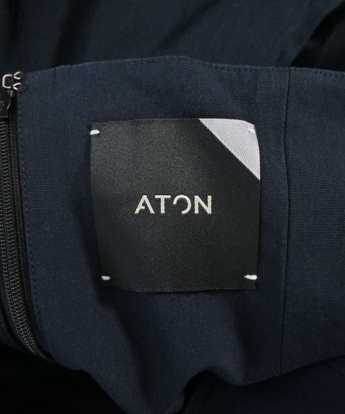 ATON（エイトン）ロング・マキシ丈スカート 紺 サイズ:1(S位) レディース/2200704488021