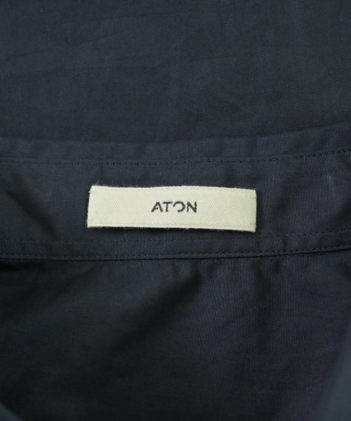 ATON（エイトン）カジュアルシャツ 紺 サイズ:6(XXL位) メンズ/2200705996013