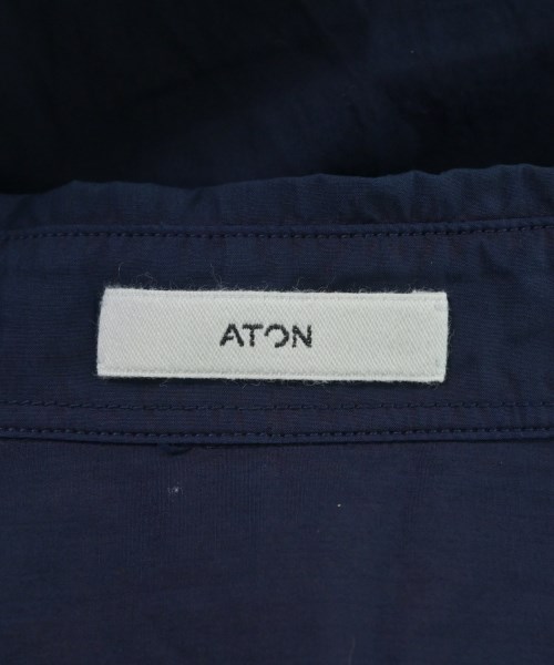ATON（エイトン）カジュアルシャツ 紺 サイズ:04(XL位) メンズ/2200705996037