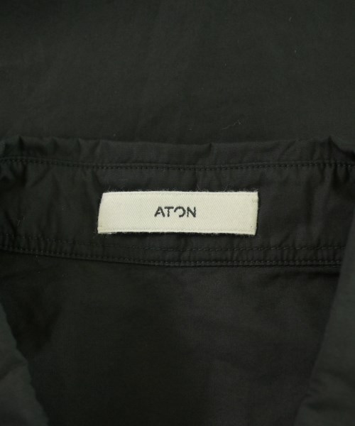 ATON（エイトン）カジュアルシャツ 黒 サイズ:4(XL位) メンズ/2200705996044