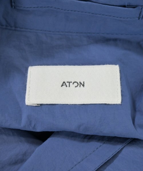 ATON（エイトン）ステンカラーコート 青 サイズ:2(M位) メンズ/2200705996099