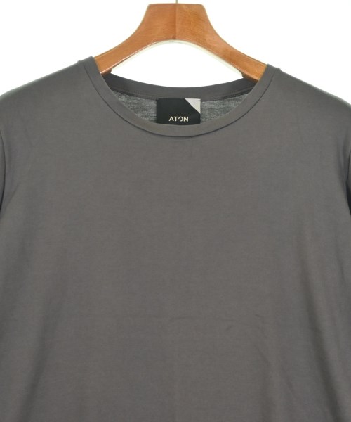 ATON（エイトン）Tシャツ・カットソー グレー サイズ:02(M位) レディース/2200703821119