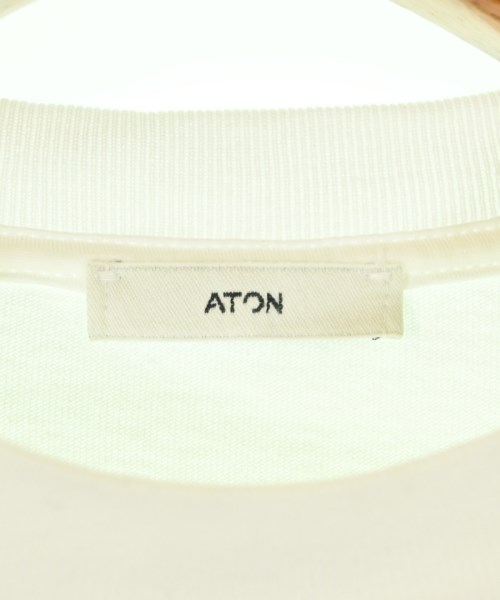 ATON（エイトン）Tシャツ・カットソー 白 サイズ:1(S位) レディース/2200705969246
