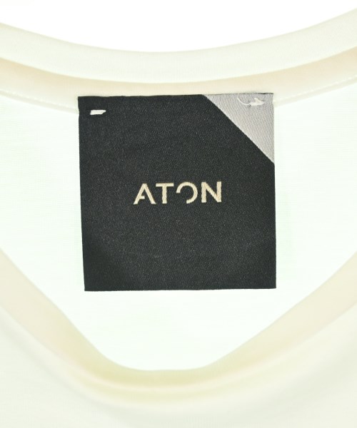 ATON（エイトン）Tシャツ・カットソー 白 サイズ:02(M位) レディース/2200703673152