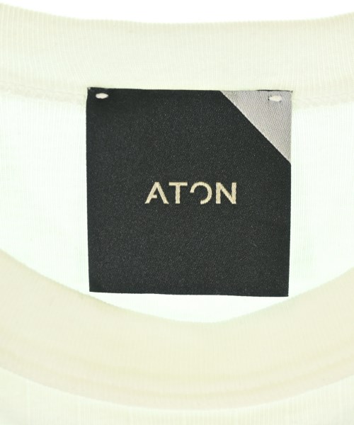 ATON（エイトン）Tシャツ・カットソー 白 サイズ:01(S位) レディース/2200703673169