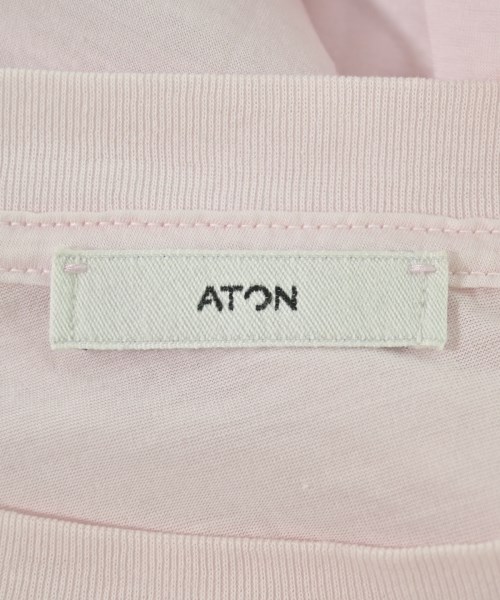 ATON（エイトン）Tシャツ・カットソー ピンク サイズ:01(S位) レディース/2200704228030
