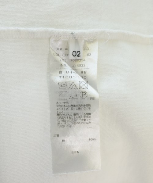 ATON（エイトン）Tシャツ・カットソー 白 サイズ:2(M位) レディース/2200706971064