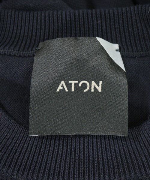 ATON（エイトン）ニット・セーター 紺 サイズ:2(M位) レディース/2200707679143
