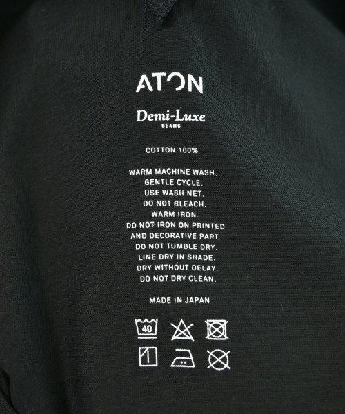 ATON（エイトン）ワンピース 黒 サイズ:2(M位) レディース/2200704942363
