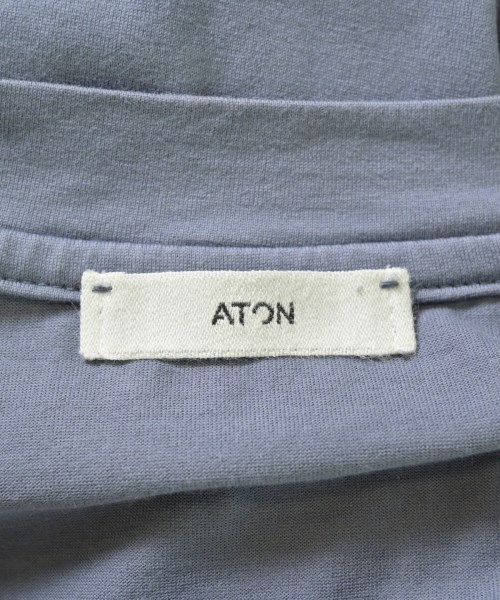ATON（エイトン）Tシャツ・カットソー 青 サイズ:04(XL位) メンズ/2200710058010
