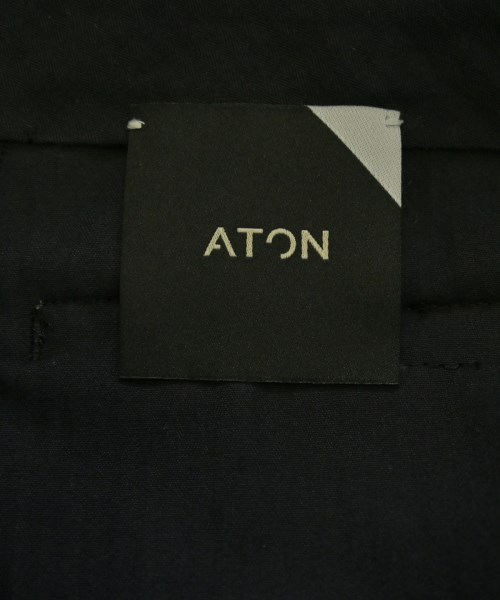 ATON（エイトン）スラックス 黒 サイズ:02(M位) メンズ/2200708199015