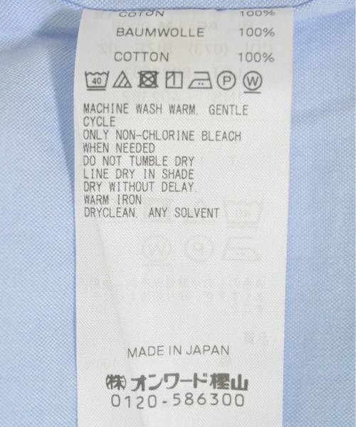 ATON（エイトン）カジュアルシャツ 青 サイズ:02(M位) メンズ/2200663359011